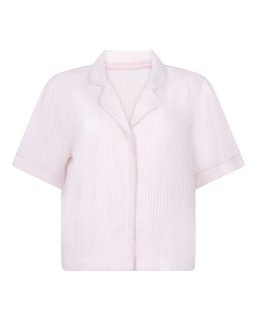 Chaqueta de pijama de manga corta Hunkemöller de color Pink