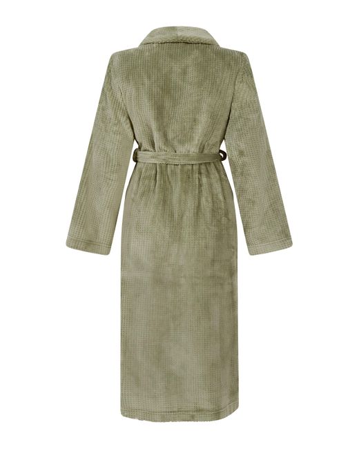 Hunkemöller Green Fleece-Bademantel