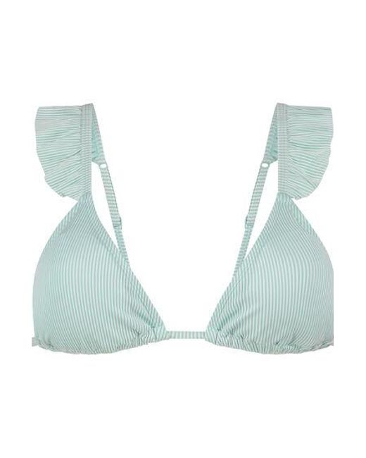 Hunkemöller Blue Fiji Triangle Bikini Top
