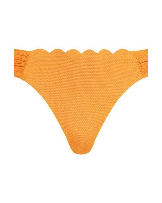Hunkemöller Brown Scallop Lurex Rio Bikini Bottoms