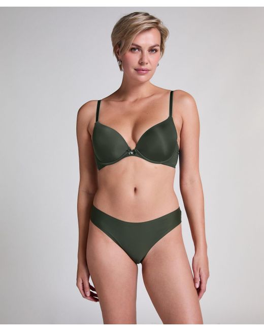 Hunkemöller Green Invisible Lace Back Brazilian
