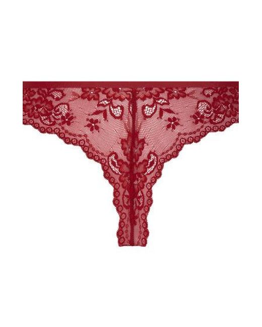 Hunkemöller Red Lace Back Invisible Thong