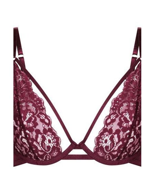Hunkemöller Niet-voorgevormde Beugel Bh Cinnamon in het Purple