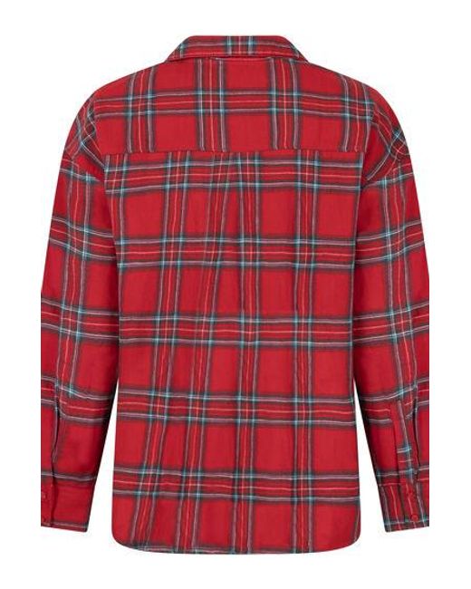 Hunkemöller Red Flannel Pyjama Top