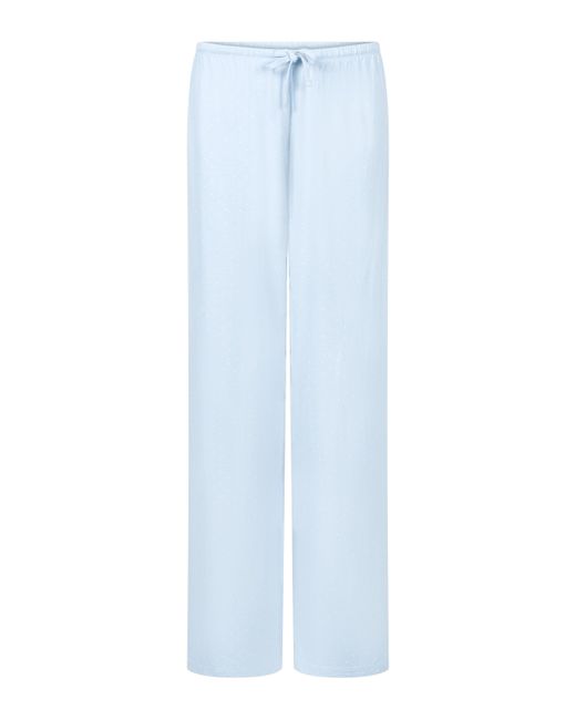 Hunkemöller Jersey Pyjama Broek in het Blue