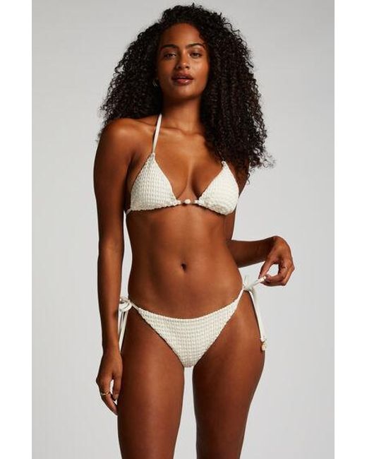 Hunkemöller Brown Maui Crochet Cheeky Tanga Bikini Bottoms