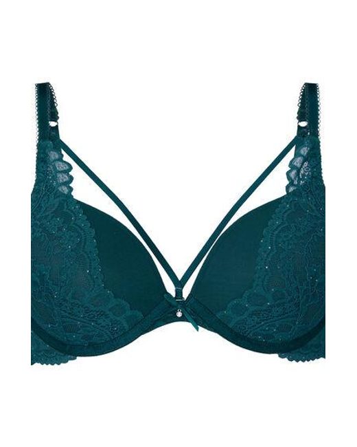 Hunkemöller Green Isadora Padded Underwired Push-Up Bra