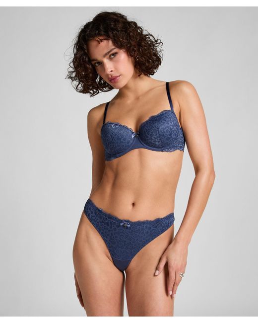 Hunkemöller String Marine in het Blue
