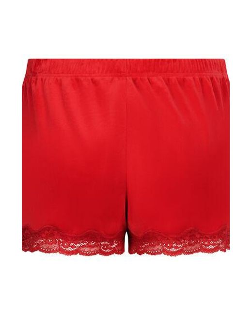 Hunkemöller Red Short Velours Lace