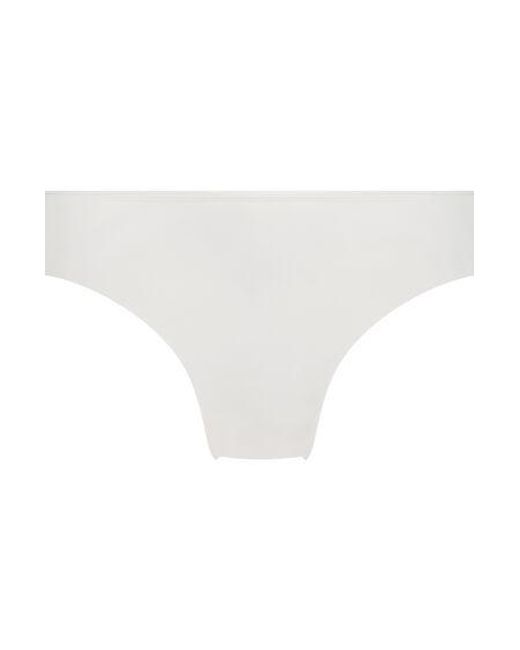 Hunkemöller White Invisible Lace Back Brazilian