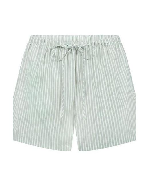Hunkemöller Green Short Woven Stripe