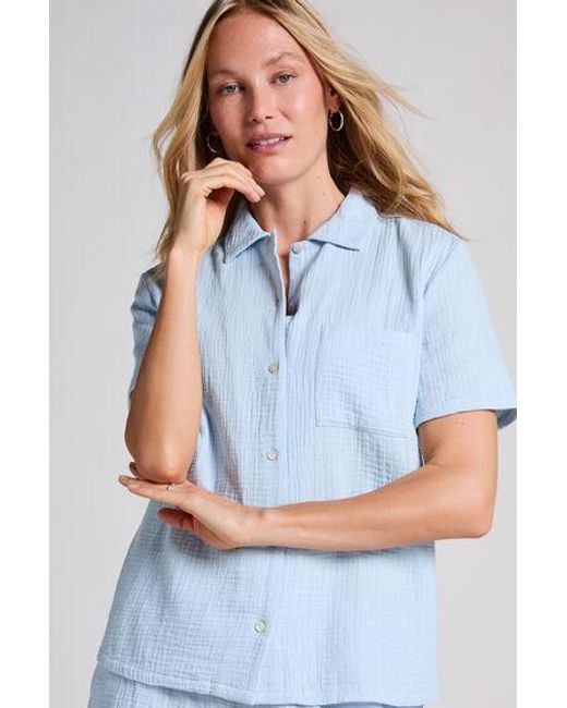 Hunkemöller Mousseline Jacket in het Blue