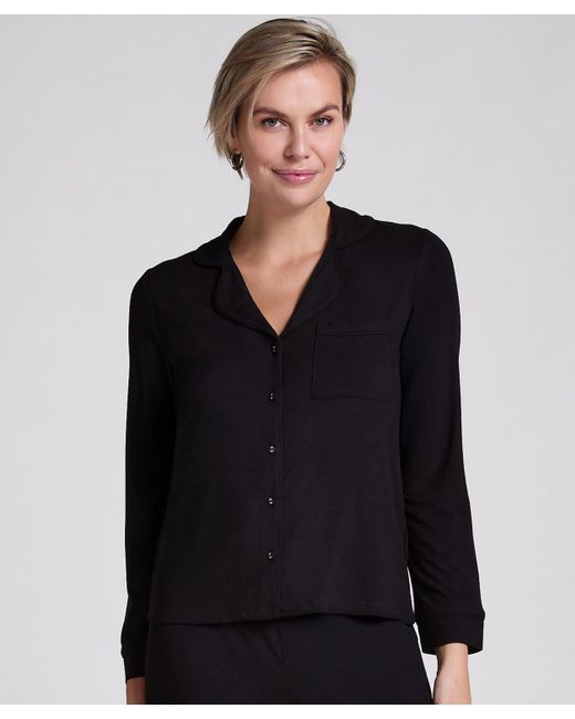 Hunkemöller Jacket Rib Essential in het Black