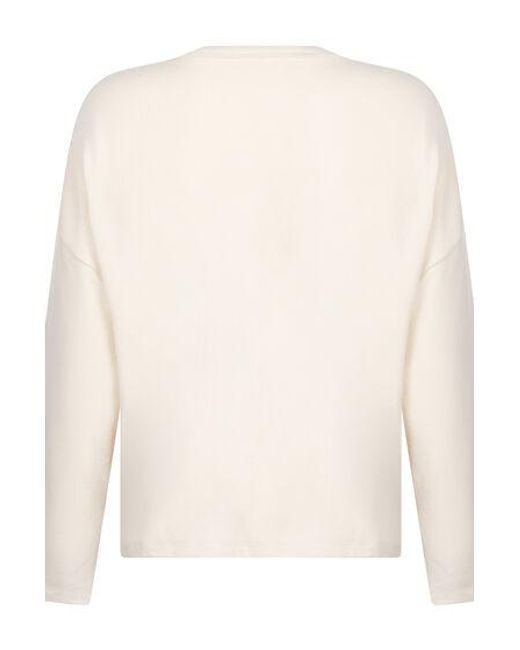 Hunkemöller Natural Jersey Long-Sleeved Pyjama Top