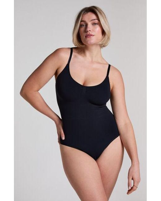 Hunkemöller Blue Seamless Enhancing High Leg Body