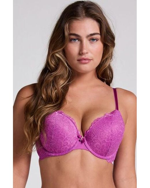 Hunkemöller Purple Marine Padded Underwired Push-Up Bra