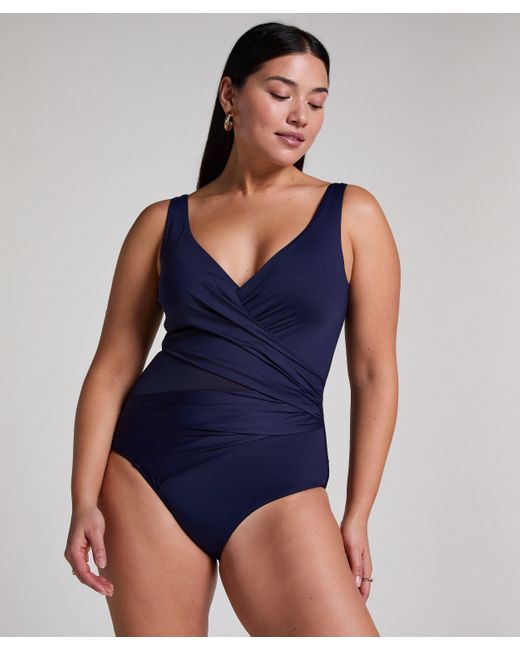 Maillot de bain shaping shell mesh Hunkemöller en coloris Blue