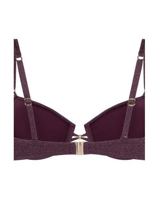 Hunkemöller Purple Panama Padded Underwired Bikini Top