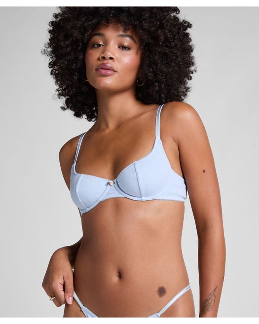 Hunkemöller Blue Pointelle Unwattierter Bügel-BH