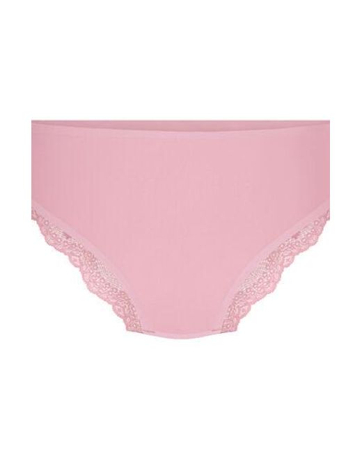 Hunkemöller Pink Invisible Lace Back Brazilian