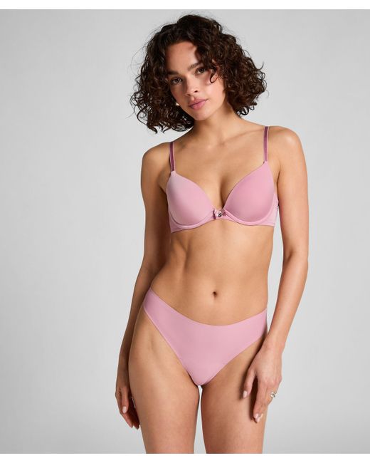 Hunkemöller Pink Invisible String Lace Back