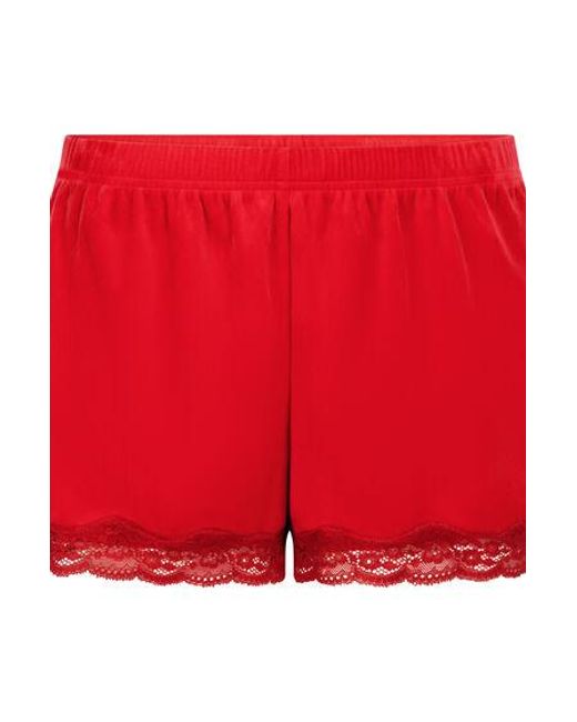 Hunkemöller Red Short Velours Lace