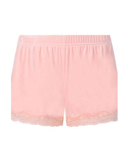 Hunkemöller Pink Short Velours Lace
