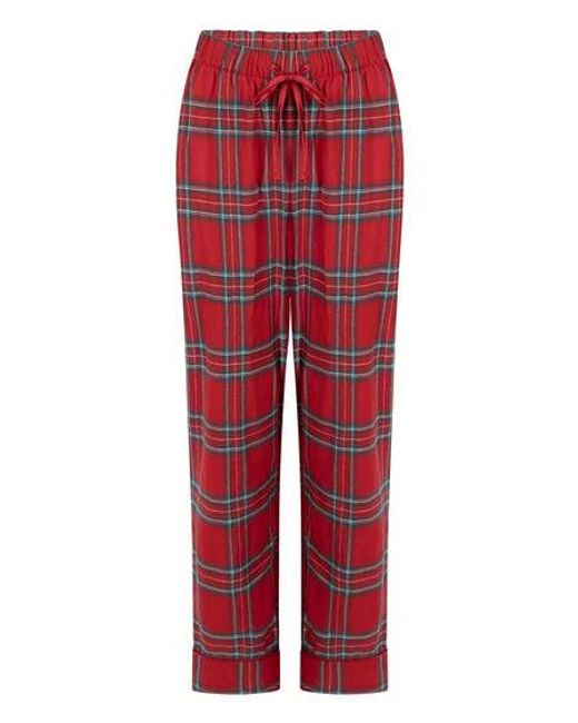 Hunkemöller Red Flannel Pyjama Pants