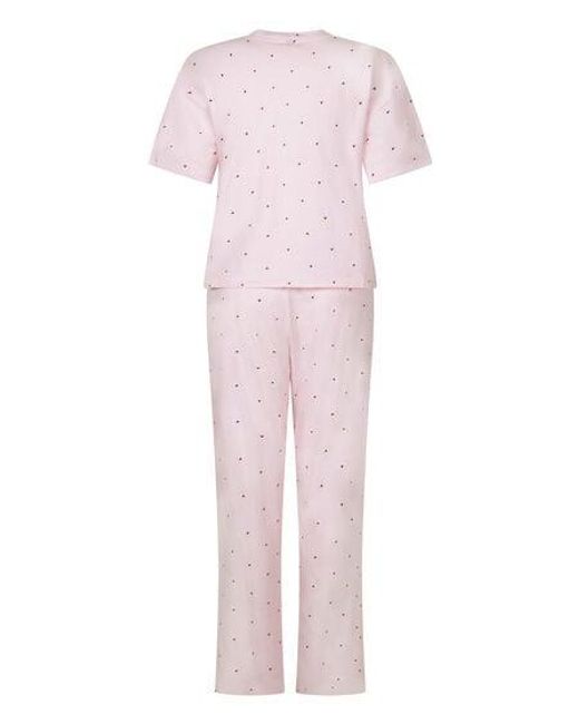 Hunkemöller Pink Pyjama Set Cotton Print