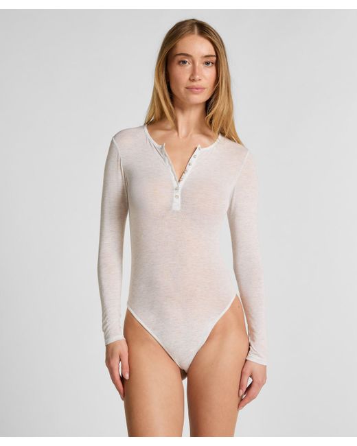 Hunkemöller White Super soft Body aus Kaschmir-Mix
