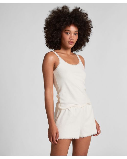 Short en pointelle Hunkemöller de color White