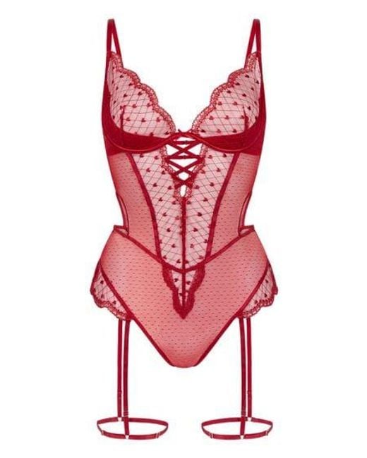 Hunkemöller Red Cordelie Body