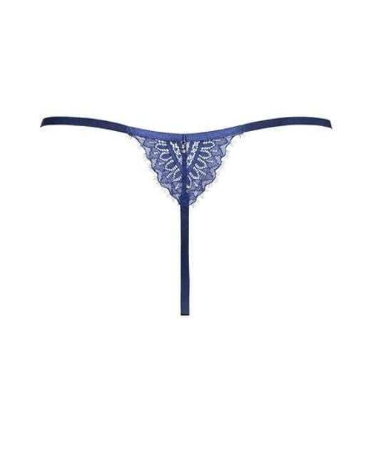 Hunkemöller Blue Mabel High Leg String