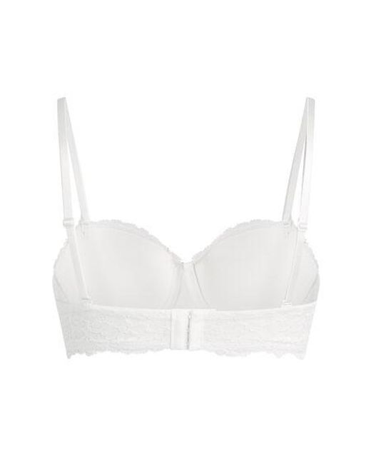 Hunkemöller White Marine Padded Underwired Strapless Bra