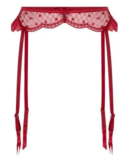 Hunkemöller Red Cordelie Suspenderbelt