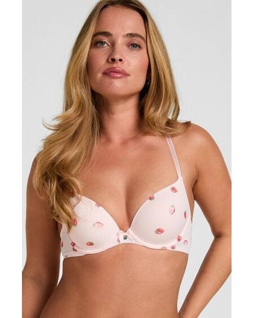 Hunkemöller Brown Plunge Padded Underwired Bra