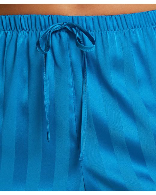 Hunkemöller Blue Pyjama-Shorts Satin