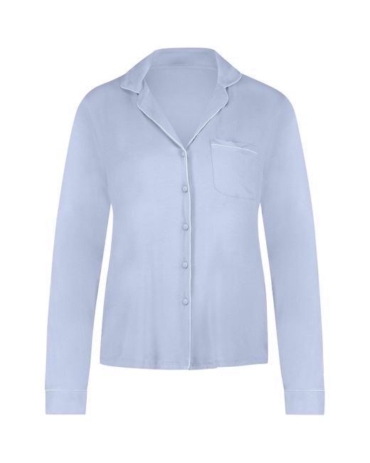 Hunkemöller Blue Essential Jersey Long-sleeved Jacket