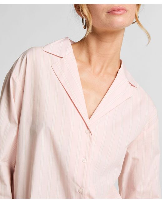 Top de pijama Algodón Poplin Hunkemöller de color Pink