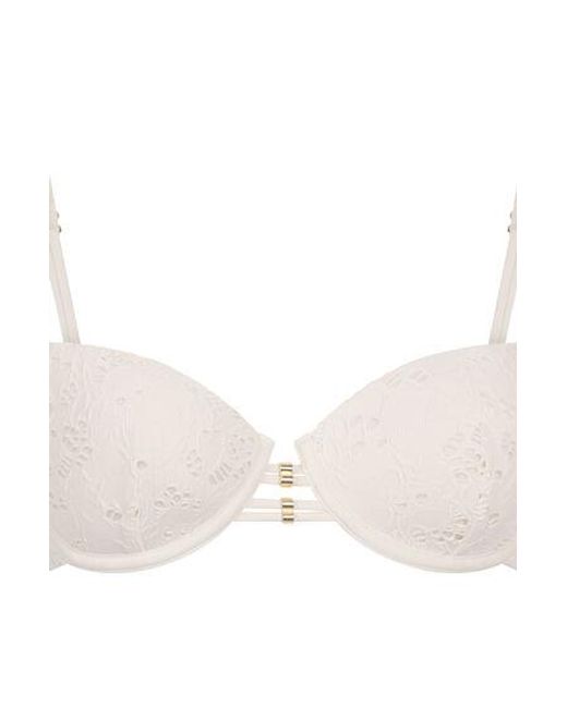 Hunkemöller Brown Crochet Bikini Top