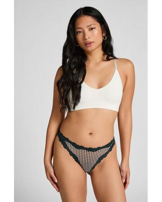 Hunkemöller Green Liz Highleg Thong
