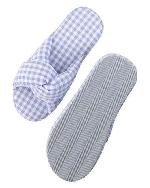 Hunkemöller White Vichy Braided Slippers