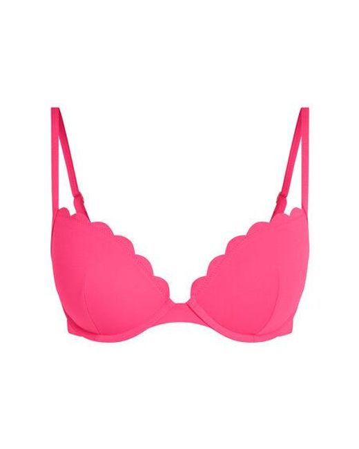 Hunkemöller Voorgevormde Push-up Beugel Bikinitop Scallop Cup A - E in het Pink