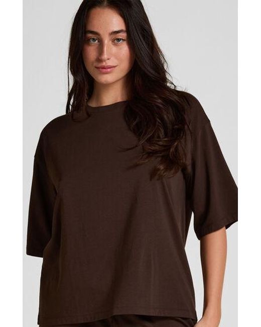 Hunkemöller Brown Pyjama Top Loose
