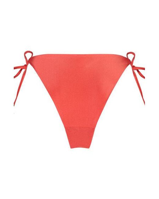 Hunkemöller Red Luxe Cheeky Tanga Bikini Bottoms