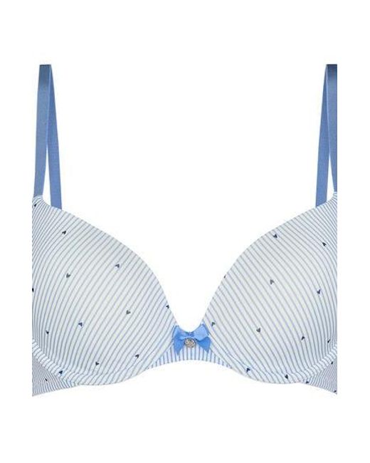 Hunkemöller Blue Plunge Padded Underwired Bra