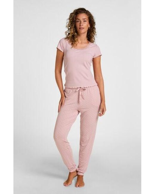 Hunkemöller Pink Jersey Pyjama Pants