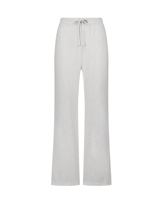 Hunkemöller White Pointelle Pyjama Pants