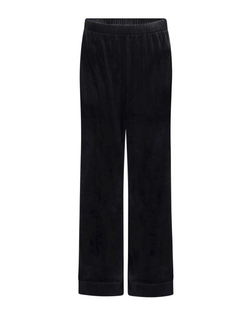 Hunkemöller Black Pyjamahose aus Velours