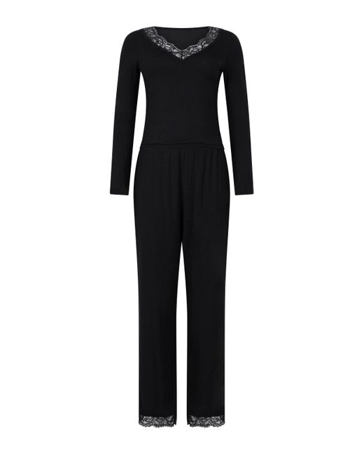 Hunkemöller Pyjama Set in het Black